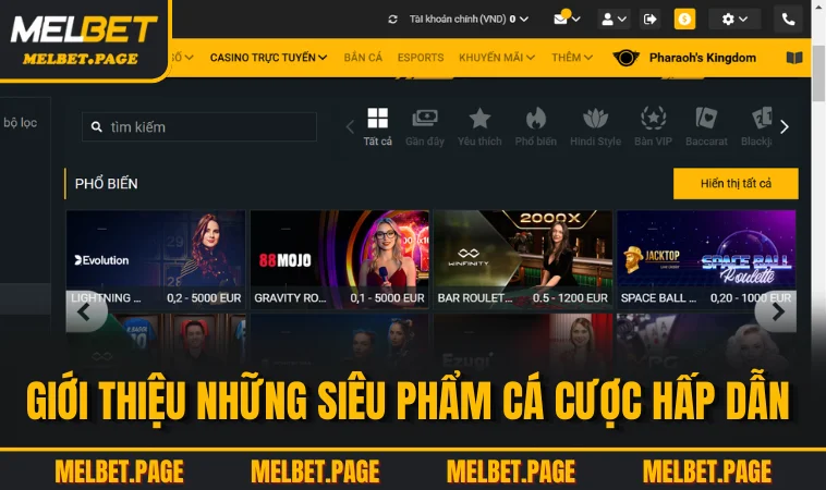 gioi thieu nhung sieu pham ca cuoc hap dan Giới thiệu những siêu phẩm cá cược hấp dẫn