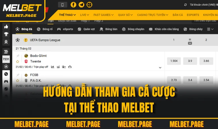 huong dan tham gia ca cuoc tai the thao melbet Hướng Dẫn Tham Gia Cá Cược Tại Thể Thao MELBET