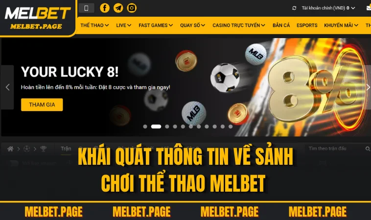 khai quat thong tin ve sanh choi the thao melbet Khái quát thông tin về sảnh chơi thể thao MELBET